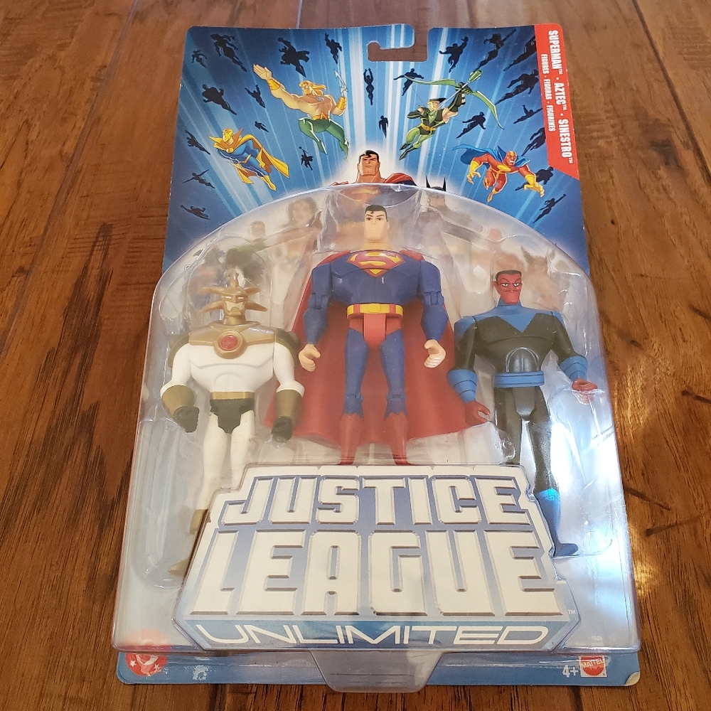 2005, Justice League Unlimited. SUPERMAN,AZTEX,SINESTRO